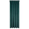 Záves VILLA z exkluzívneho zamatu 140 x 270 cm v tmavotyrkysovej farbe - riasiaca páska