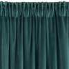 Záves VILLA z exkluzívneho zamatu 140 x 270 cm v tmavotyrkysovej farbe - riasiaca páska