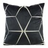 Zamatová dekoračná obliečka na vankúš BLINK28 45x45cm - čierna