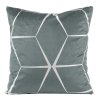 Zamatová dekoračná obliečka na vankúš BLINK28 45x45cm - strieborná