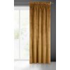 Záves VILLA z exkluzívneho zamatu 140 x 270 cm v zlatej farbe - riasiaca páska