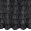Záclona s volánmi DOLLY 140x250cm čierna