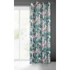 Dekoračný zamatový záves MADERA s rastlinným vzorom