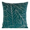 Zamatová dekoračná obliečka na vankúš BLINK32 45x45cm - tmavotyrkysová