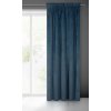 Záves VILLA z exkluzívneho zamatu 140 x 270 cm v granátovomodrej farbe - riasiaca páska