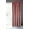 Záves VILLA z exkluzívneho zamatu 140 x 270 cm v ružovej farbe - riasiaca páska