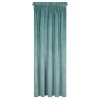 Záves VILLA z exkluzívneho zamatu 140 x 270 cm v tyrkysovej farbe - riasiaca páska