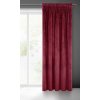 Záves VILLA z exkluzívneho zamatu 140 x 270 cm v bordovej farbe - riasiaca páska
