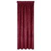 Záves VILLA z exkluzívneho zamatu 140 x 270 cm v bordovej farbe - riasiaca páska