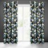 Dekoračný zamatový záves MAJA s kvetinovým vzorom