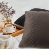 Dekoračná obliečka na vankúš ARIEL1 v hnedej farbe