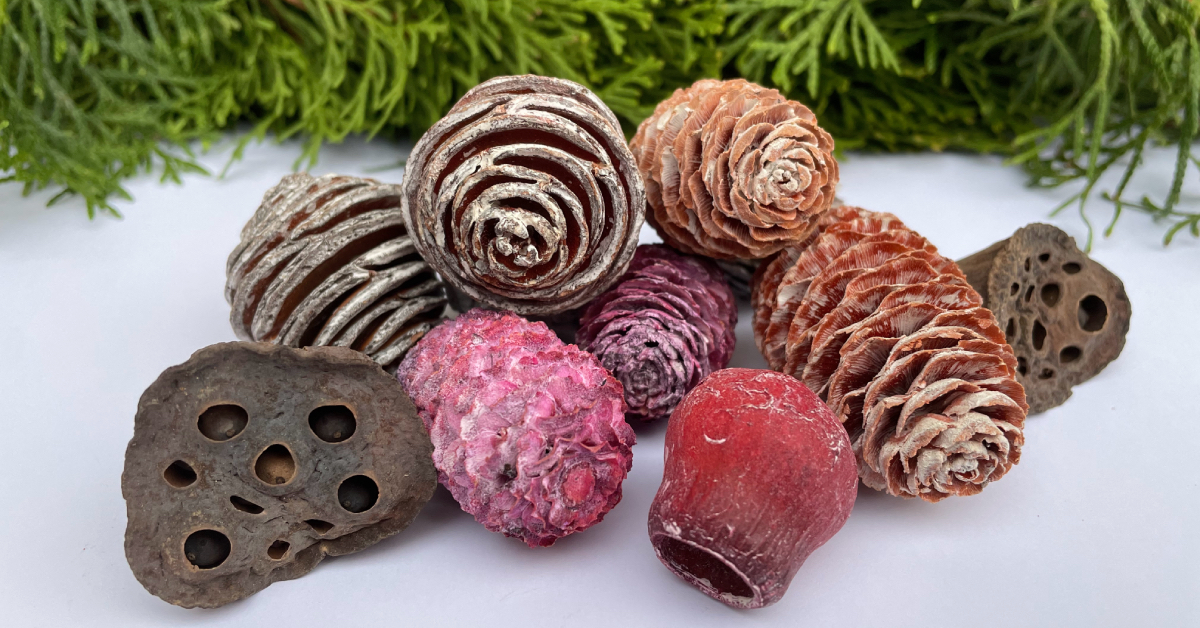 Komponenty na výrobu dekorací a věnců