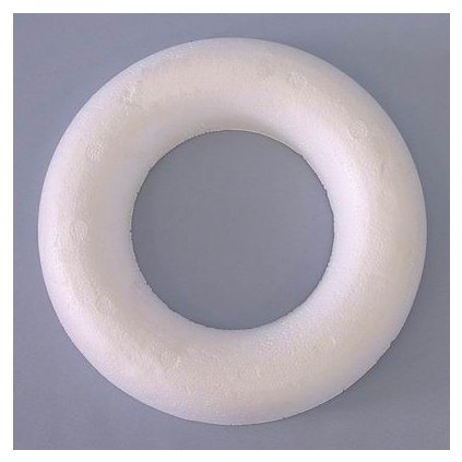 Kruh polystyrén pr.25cm půlený