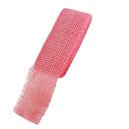 Juta stuha š5cm/2m růžová