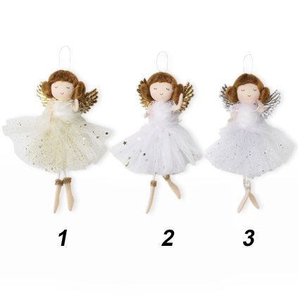 Baletka závěs textil 15 cm mix