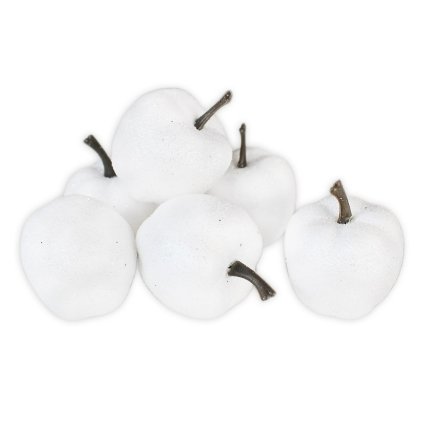 Jablka pěna 6ks/3cm bílá