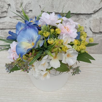 Jarní dekorace s Maceškami kód: JAR 28