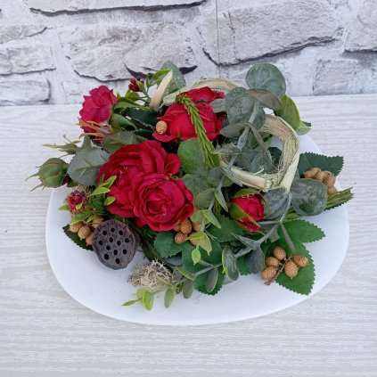 Dekorace na stůl s růžemi kód: CE 6