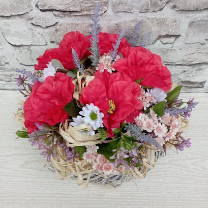 Dekorace s Vlčími máky kód: HR 38