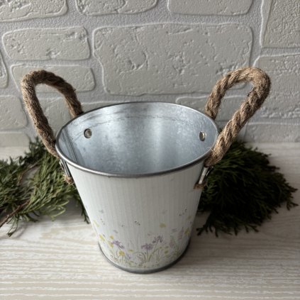 Plechový obal na kvítí 13cm