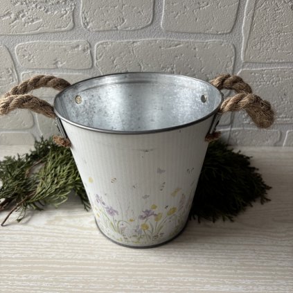 Plechový obal na kvítí 16cm