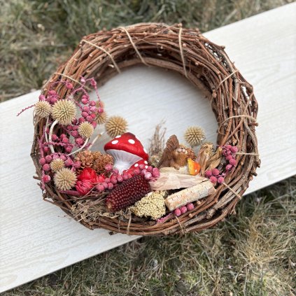 Věnec s muchomůrkou kód: POD 10