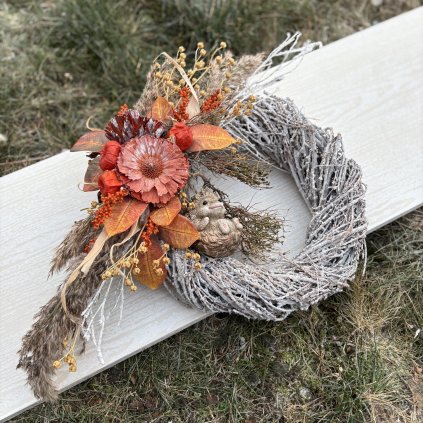 Podzimní věnec s ježkem kód: POD 9