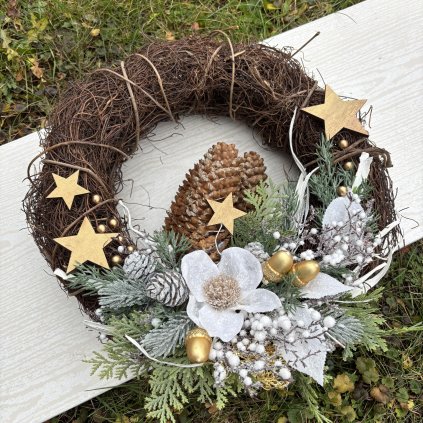 Vánoční věnec na dveře kód: VAN 13
