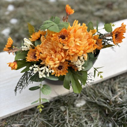 Dekorace s chryzantémou kód: HR 46