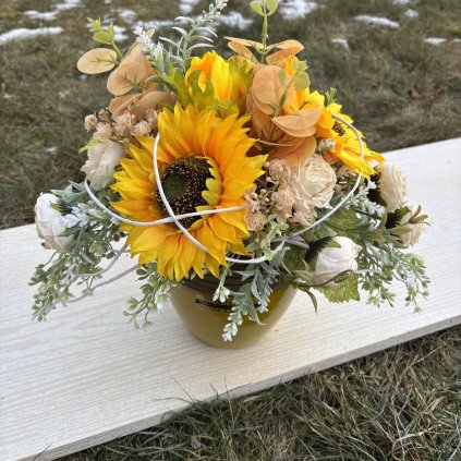 Dekorace se slunečnicí kód: LET 19