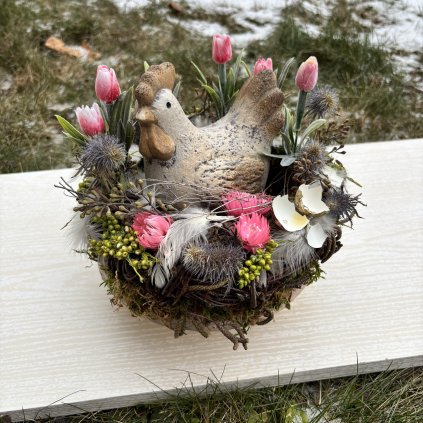 Jarní dekorace s kohoutkem kód: JAR 43