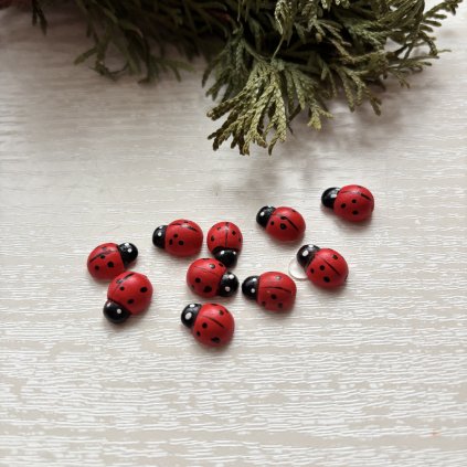 Dekorační beruška 10 ks