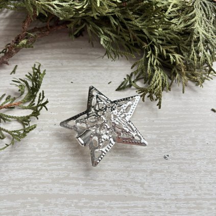 Kovová hvězdička 6x6cm