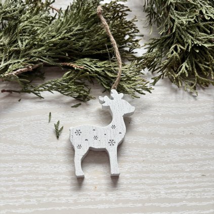 Srnec dřevo/závěs