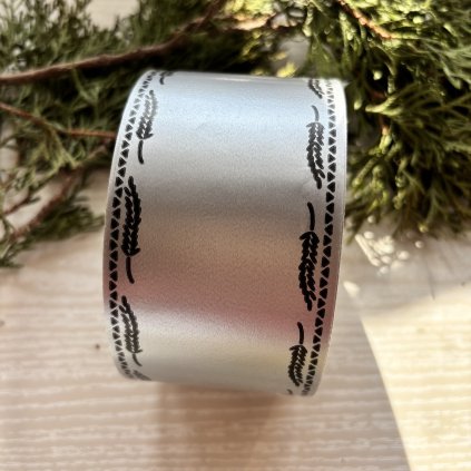 Smuteční stuha šedá/ mix