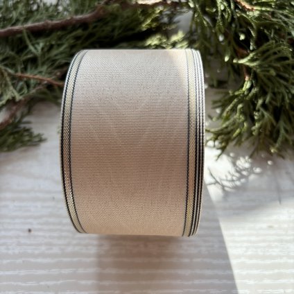 Smuteční stuha béžová látková