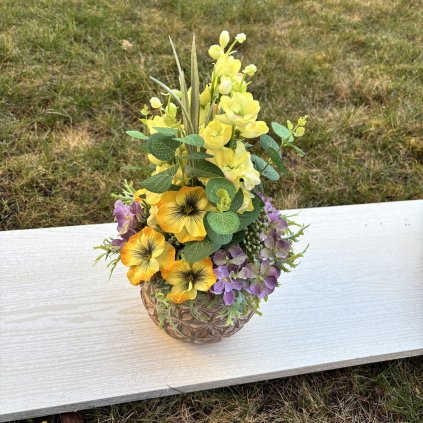 Dekorace s Maceškami kód: HR 62