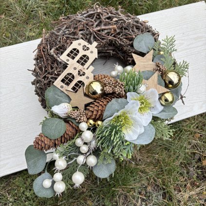 Vánoční dekorační věnec   - kód: VAN 51