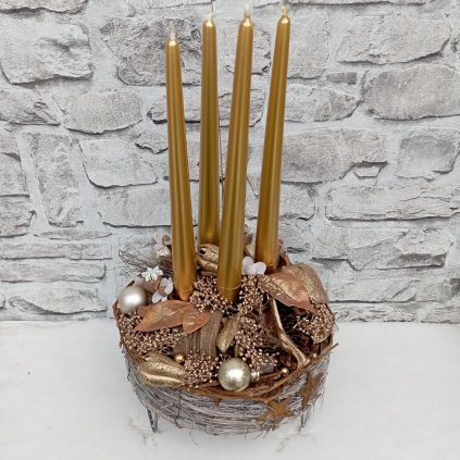 Adventní dekorace - věnec  - kód: VX 0569