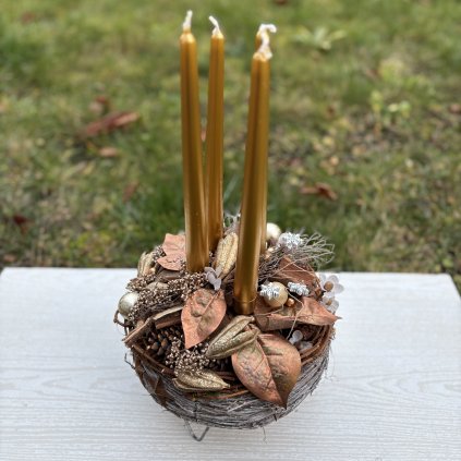 Adventní dekorace - věnec  - kód: VAN 54