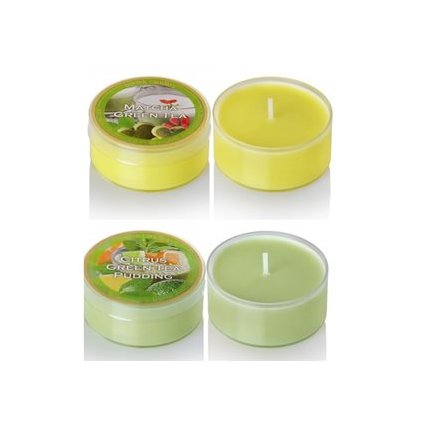 Svíčka piccolo - MATCHA GREEN TEA & CITRUS GREEN TEA PUDDING 55mm 40g