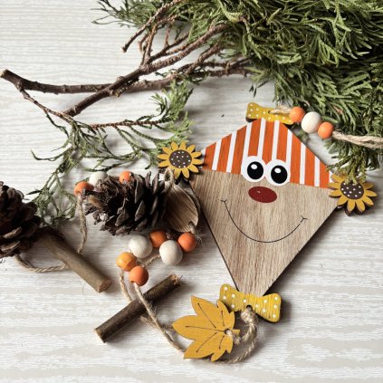 Dřevěná dekorace dráček OD22021