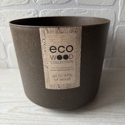 Květináč tubo eco wood DPOS180W coffe 178x157mm