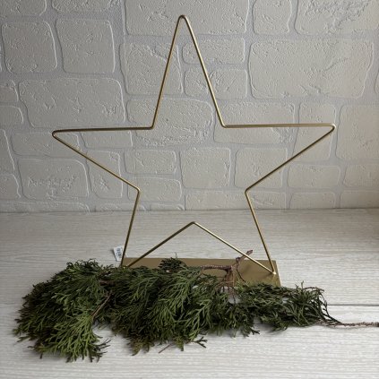 Hvězda kov zlatá velká