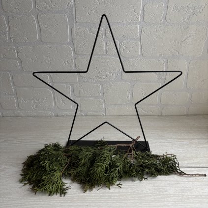 Hvězda kov černá velká