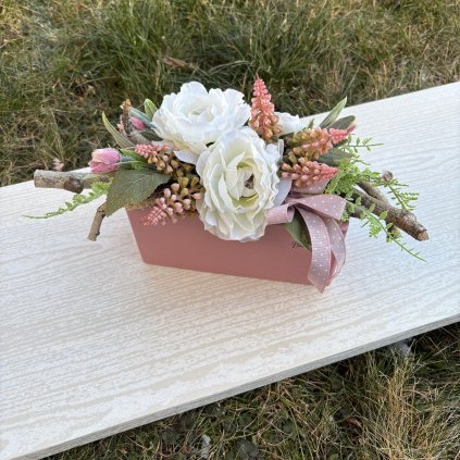 Dekorace v keramické žardince - kód: JAR 18