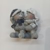 Medvědi polyresin 8,5cm šedá