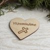 Srdíčko vzpomínáme 7x6cm