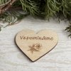 Srdíčko vzpomínáme 7x6cm