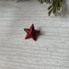 Dekorační přízdoba - červená hvězdička 1cm/1ks